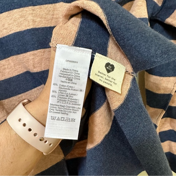 Madewell Lightweight Pocket Pullover Sweater in Stripe size XS - Picture 7 of 9